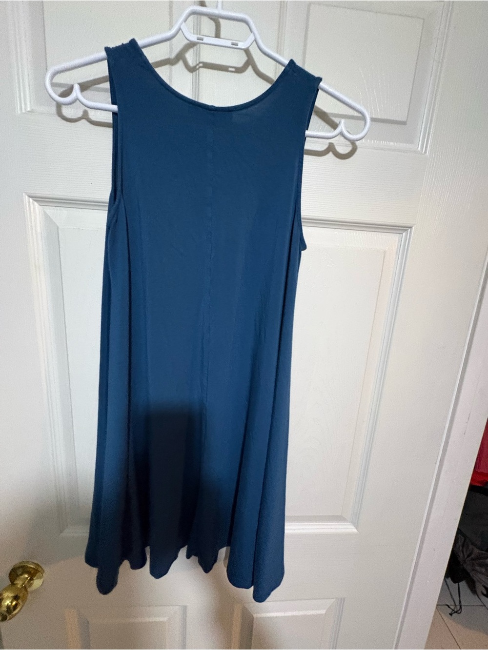 Talula Slate Blue Sleeveless Swing Tank - Picture 3 of 4